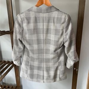 H&M Gray Plaid Blazer